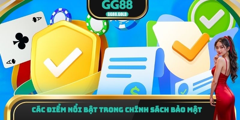 Các điểm nổi bật trong chính sách bảo mật